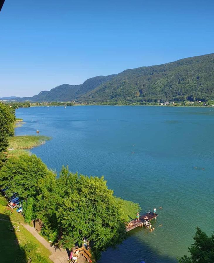 Maren Seeblick Appartement Haus Haensel&Gretel Direkt Am Ossiacher See Mit Hallenbad Stiegl 外观 照片