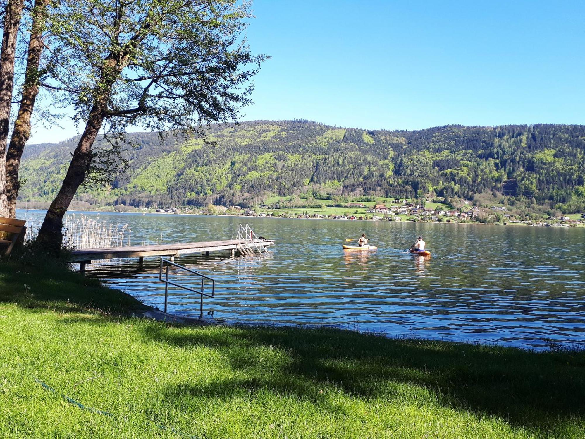 Maren Seeblick Appartement Haus Haensel&Gretel Direkt Am Ossiacher See Mit Hallenbad Stiegl 外观 照片