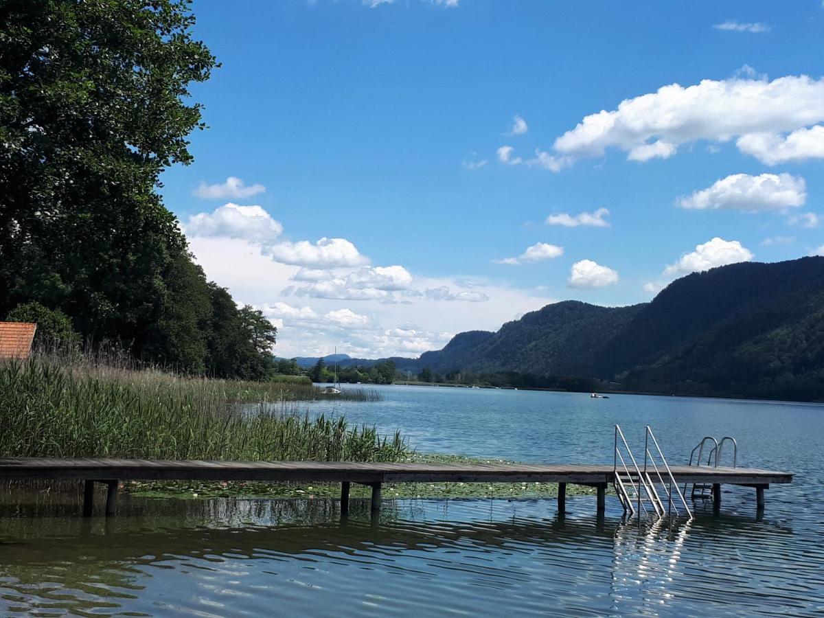 Maren Seeblick Appartement Haus Haensel&Gretel Direkt Am Ossiacher See Mit Hallenbad Stiegl 外观 照片